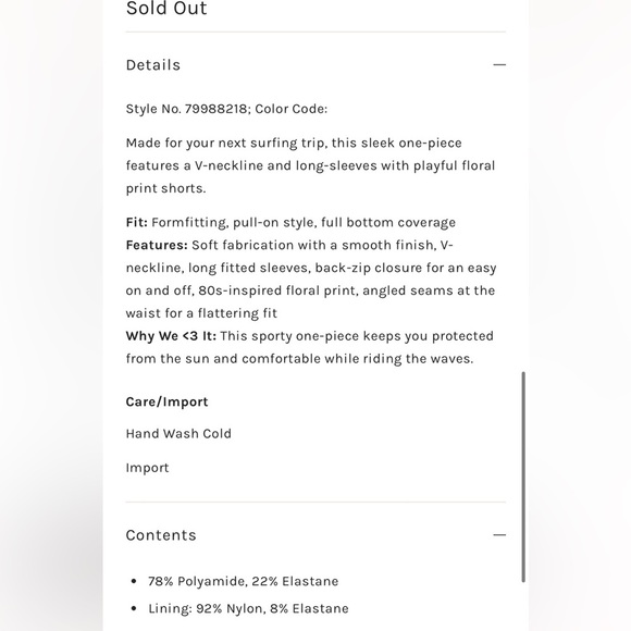 Free People x  Atmosea Bloom Surf Suit Size M  NWT - Picture 3 of 16